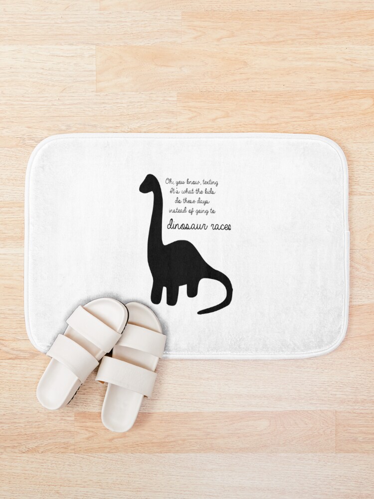 Thumbnail 1 of 6, Bath Mat, Dinosaur Races designed and sold by KatelynsMartin.