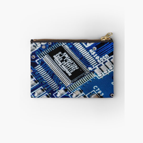 Item preview, HDR - Blue Board Chips and Glowing Traces designed and sold by Doug Greenwald.