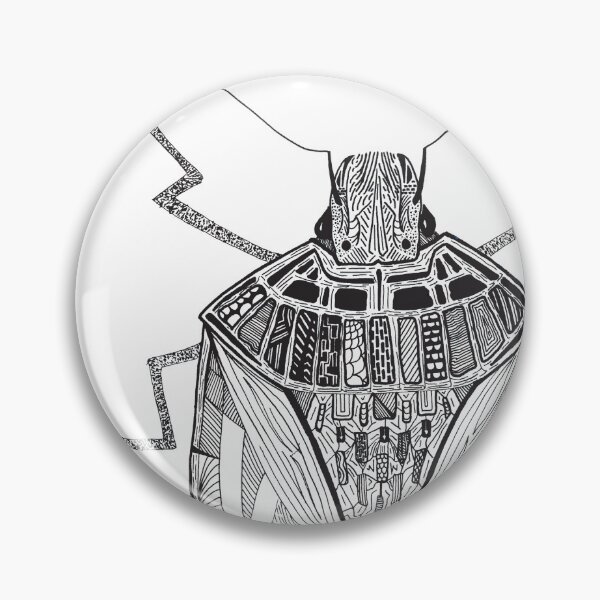 Item preview, Stinkbug Art - Abstract / Stylized Ink Drawing designed and sold by SfidaDesigns.