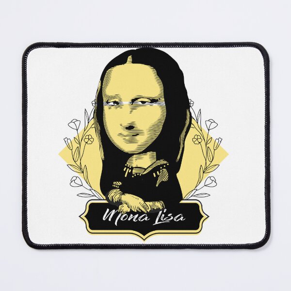 Item preview, Vintage Retro Art Badge design Da Vinci Mona Lisa Smile  designed and sold by scribblelife.