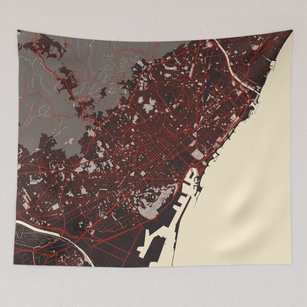 Item preview, Barcelona City Map of Spain - Vector designed and sold by deMAP.