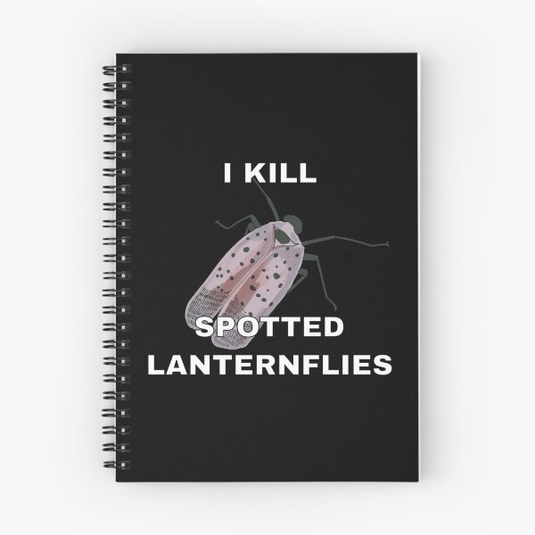 Item preview, I Kill Spotted Lanternflies (Black Background)  designed and sold by mintiiluna.