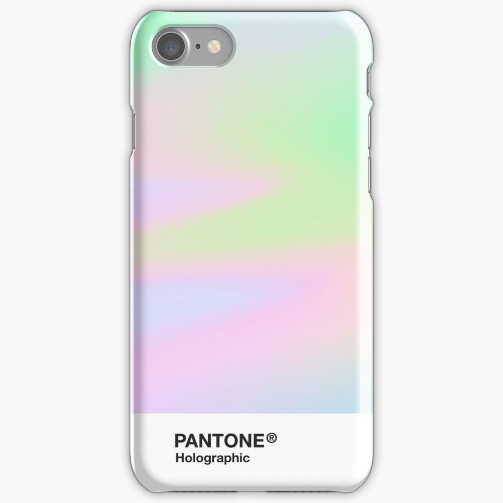 H.I.P.A.B - Holographic Iridescent Pantone Aesthetic Background pt 4 iPhone Case & Cover