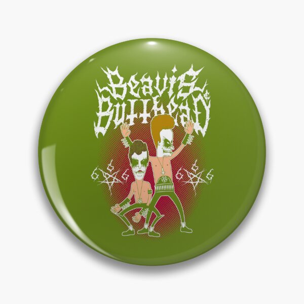 Item preview, Black Metal Buttheads - Funny Heavy Metal - 90_s Cartoon   designed and sold by LouisesStephens.
