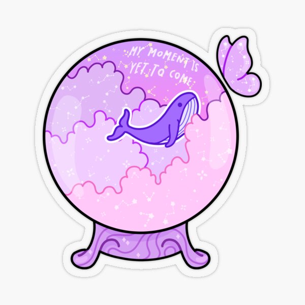 Mystical crystal ball sticker, Spiritual aesthetic stickers, Halloween  stickers, Laptop stickers, Water bottle stickers