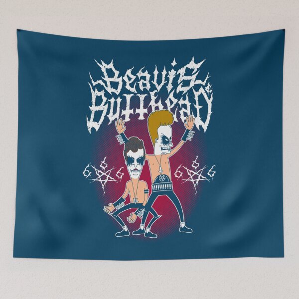 Item preview, Black Metal Buttheads - Funny Heavy Metal - 90_s Cartoon   designed and sold by LouisesStephens.