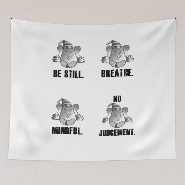 Item preview, Elephant Teaching Mindful Meditation designed and sold by my-green-gecko.