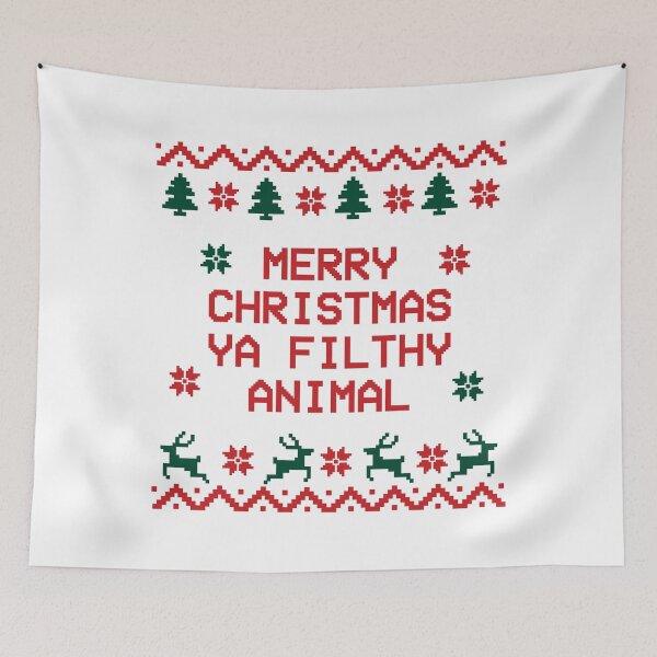 Item preview,  merry Christmas ya filthy animal ,Filthy Animal Sweater  designed and sold by sweary12.