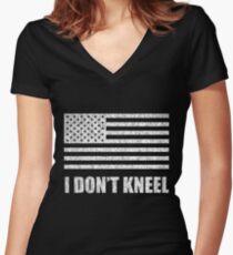 Tomi Lahren - #iStand - I Don't Kneel Women's Fitted V-Neck T-Shirt