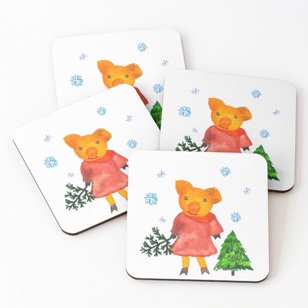 Item preview, Funny pig, Christmas and New Year design designed and sold by myikigai.