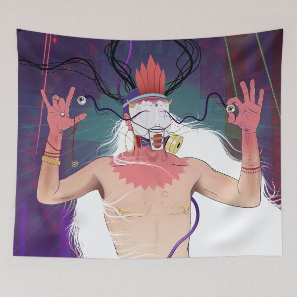 Item preview, Silent stare - Modern deity or the man designed and sold by CalMaArt.