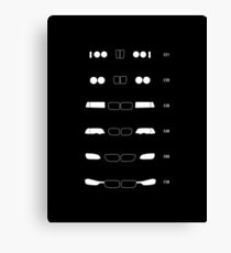 3 Heritage, 1975-Present day (E21, E30, E36, E46, E90, F30) Canvas Print
