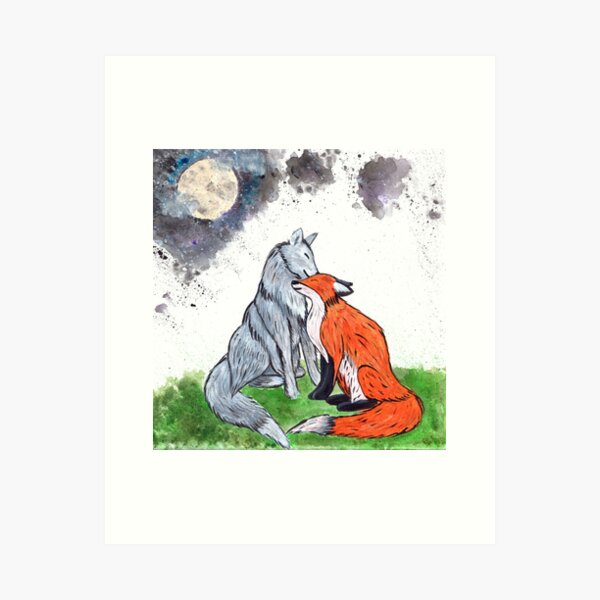 Item preview, Fox and Wolf Love designed and sold by FoxSplatter.