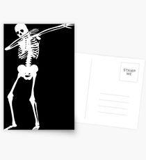 Dab Skeleton Art Postcards