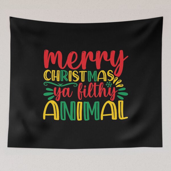 Item preview,  merry Christmas ya filthy animal, Filthy Animal Sweater  designed and sold by sweary12.