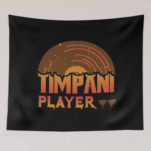 Item preview, Vintage Timpani Player Music Sticker designed and sold by ElfriedaMiller.