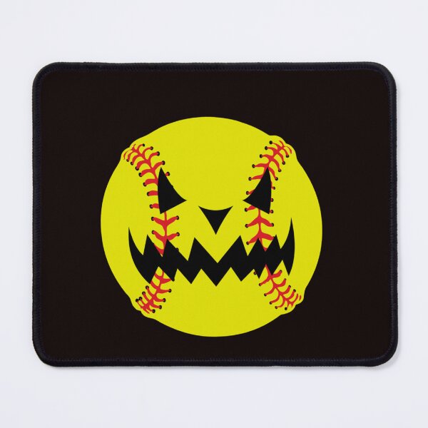 Item preview, Halloween Softball Pumpkin Jack O Lantern Face designed and sold by jamesbixler.