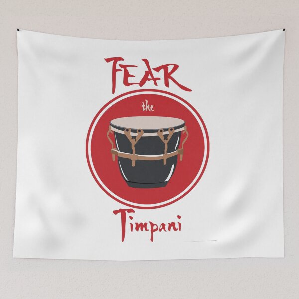 Item preview, Vintage Timpani Player Music Sticker designed and sold by ElfriedaMiller.