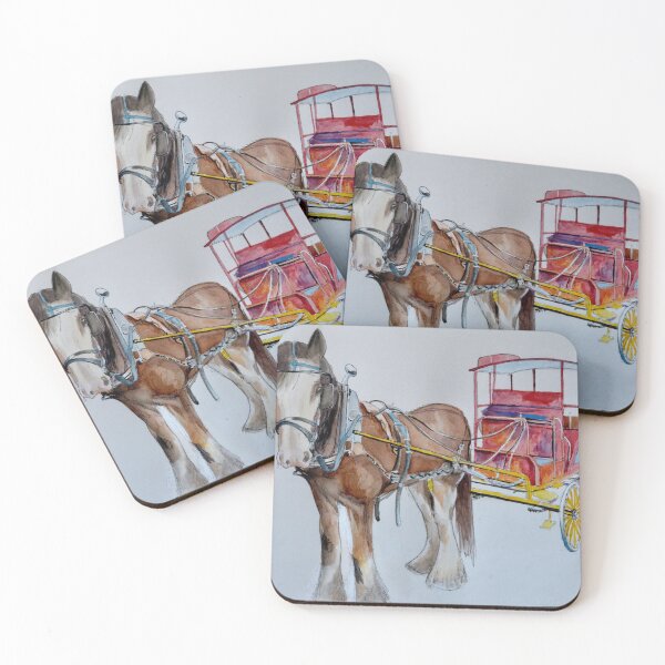 Item preview, Clydesdale Draught Horse and Coach designed and sold by Dai Wynn Fine Art.