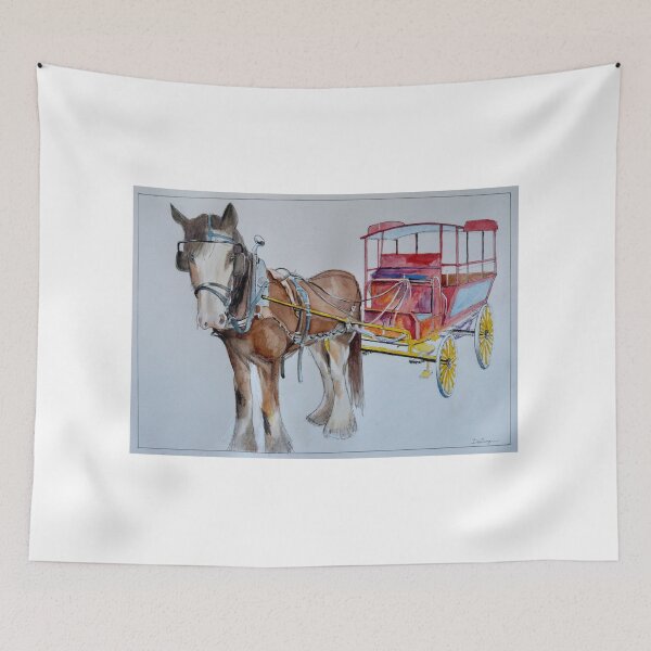 Item preview, Clydesdale Draught Horse and Coach designed and sold by Dai Wynn Fine Art.