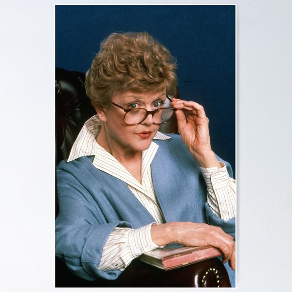 Vista previa del artículo con la obra «Jessica Fletcher en todas partes», diseñado y vendido por blancherowley.