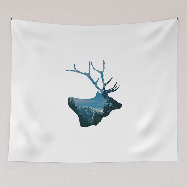 Item preview, Rockies - Banff Elk Silhouette designed and sold by middayimages.