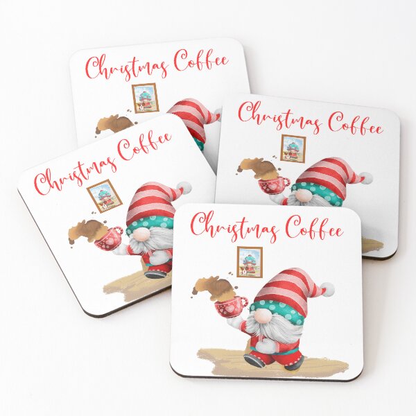 Item preview, Christmas Coffee Scandinavian Gnomes. Xmas Gift designed and sold by BonieDexter.
