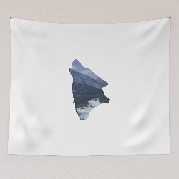 Item preview, Rockies - Banff Wolf Silhouette designed and sold by middayimages.