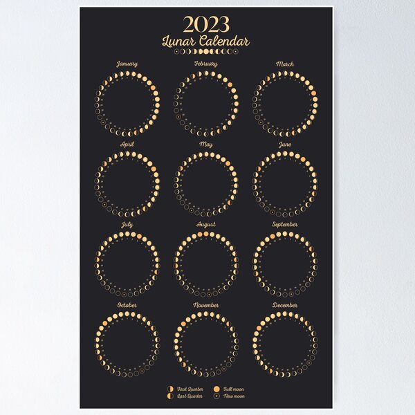 Item preview, Moon Calendar 2023 designed and sold by Inna Soyturk.