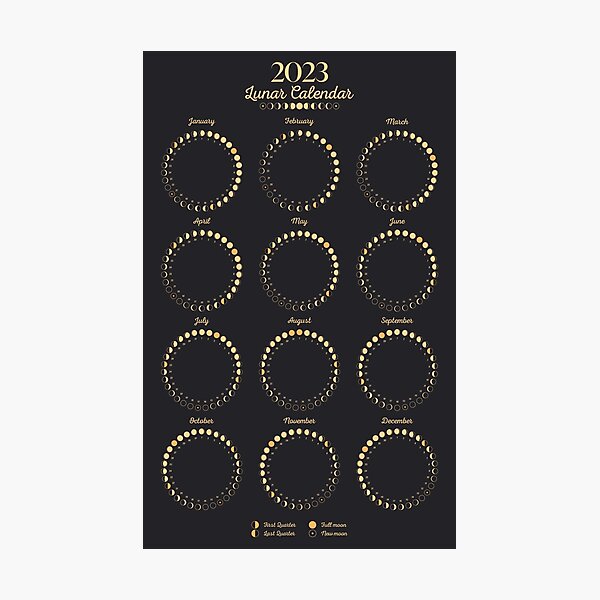 Item preview, Moon Calendar 2023 designed and sold by Inna Soyturk.