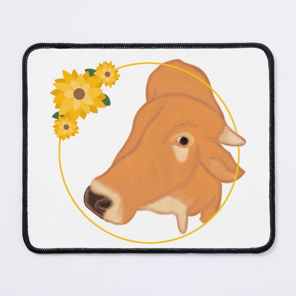 Vista previa del artículo con la obra «vaca girasol», diseñado y vendido por RandiMullins.