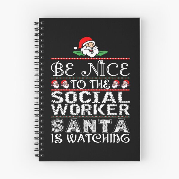 Item preview, Be Nice To Social Worker Santa Is Watching  designed and sold by aryagiri.