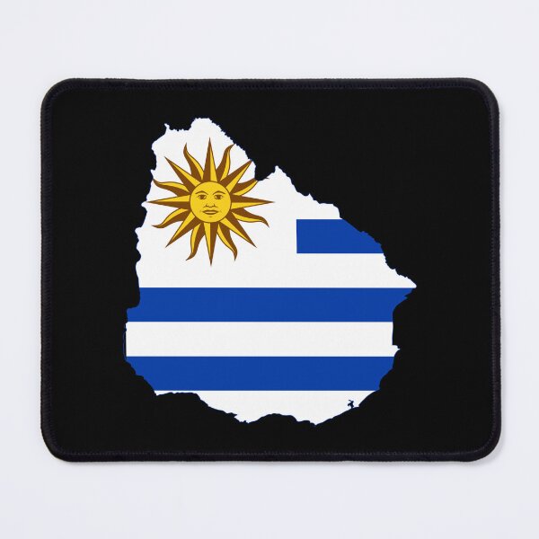 Item preview, Uruguay Flag Map designed and sold by MapsClouds.