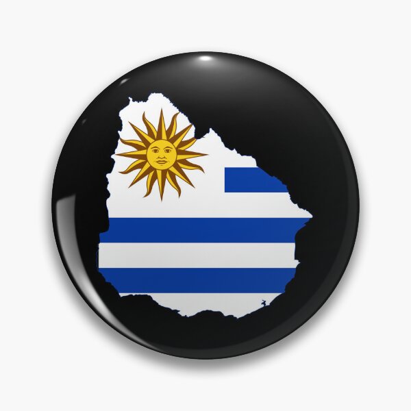 Item preview, Uruguay Flag Map designed and sold by MapsClouds.