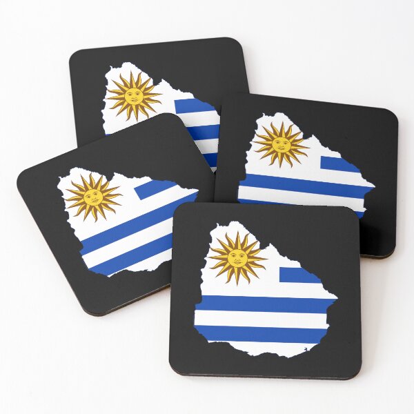 Item preview, Uruguay Flag Map designed and sold by MapsClouds.