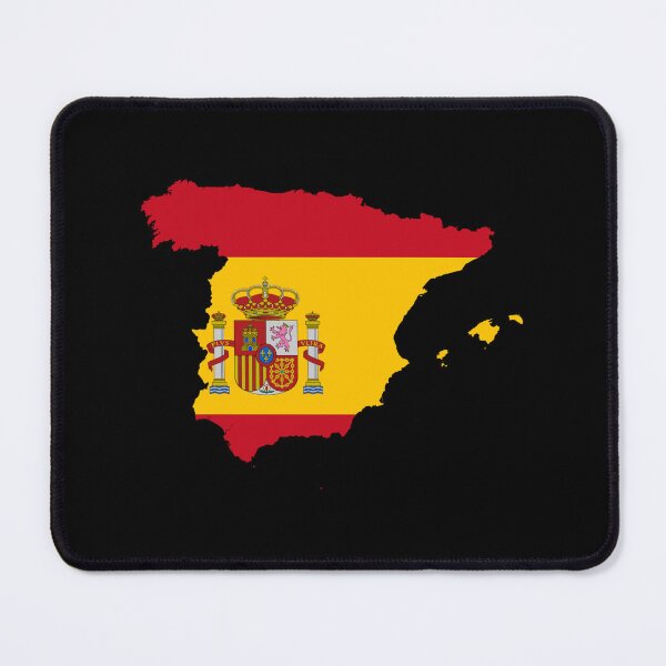 Item preview, Spain Flag Map designed and sold by MapsClouds.