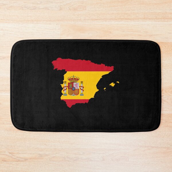 Item preview, Spain Flag Map designed and sold by MapsClouds.
