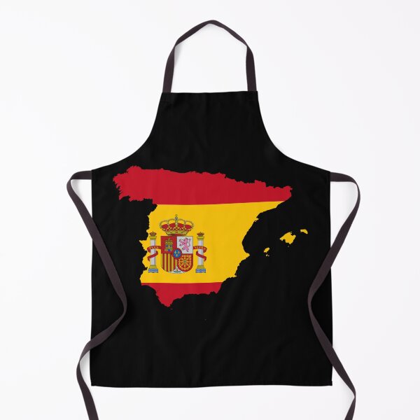 Item preview, Spain Flag Map designed and sold by MapsClouds.