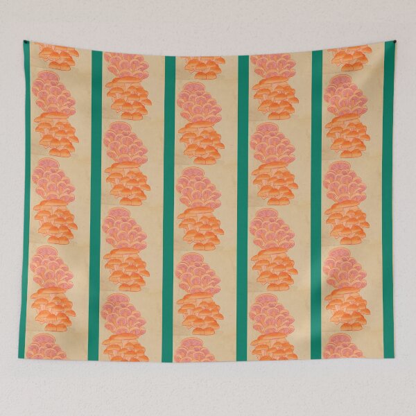 Item preview, Peach Vintage 70s Mushrooms Long  designed and sold by ShayleeLofton.