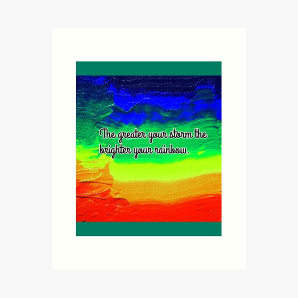 Rainbow arts. Art Print