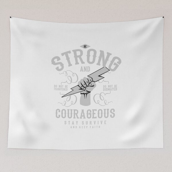 Item preview, Strong and Courageous designed and sold by Taz-Clothing.