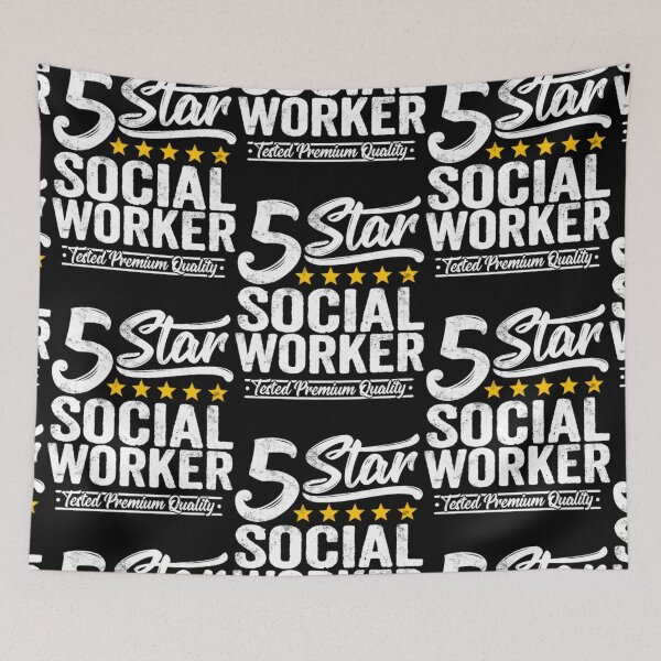 Item preview, Best Social Worker Gift 5 Star Job Workmate  designed and sold by aryagiri.