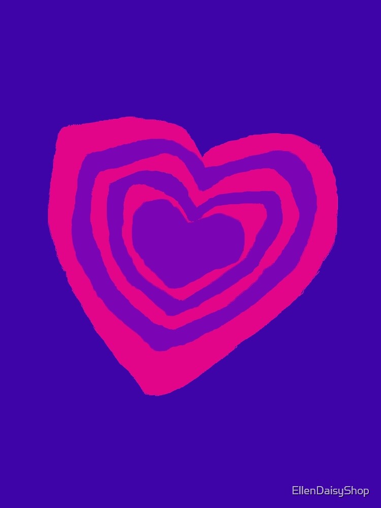 Pink Purple Hearty T-Shirt & Tees by EllenDaisyShop