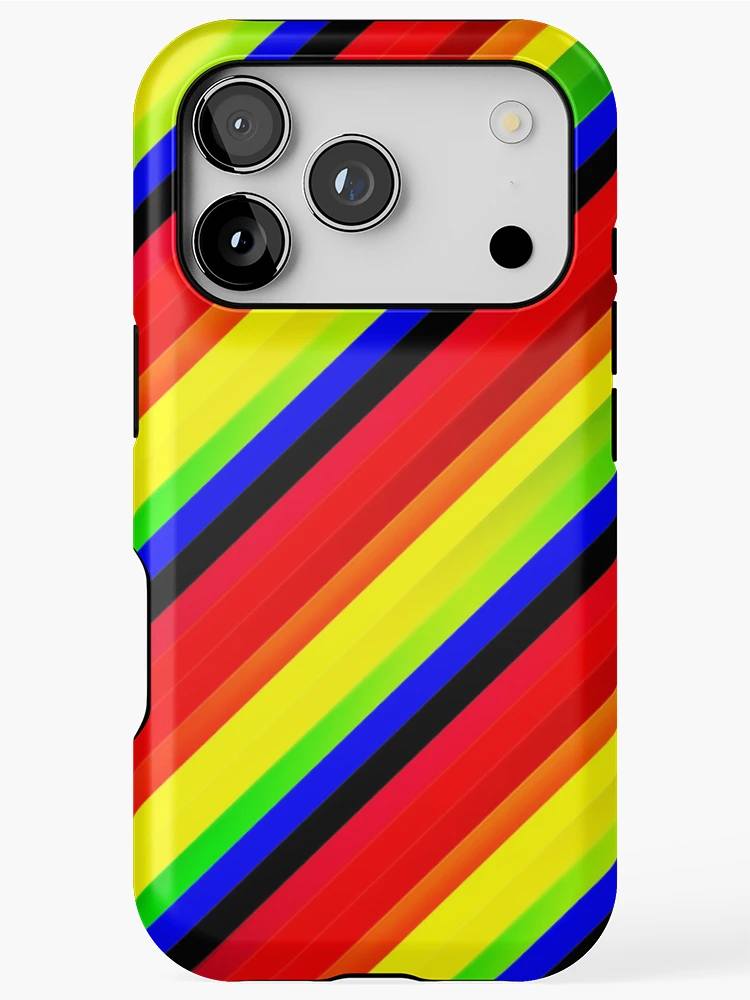 Thumbnail 1 of 4, iPhone Case, Color Combination Pattern, Retro Abstract Multi Color Pattern designed and sold by Mr-true-design.