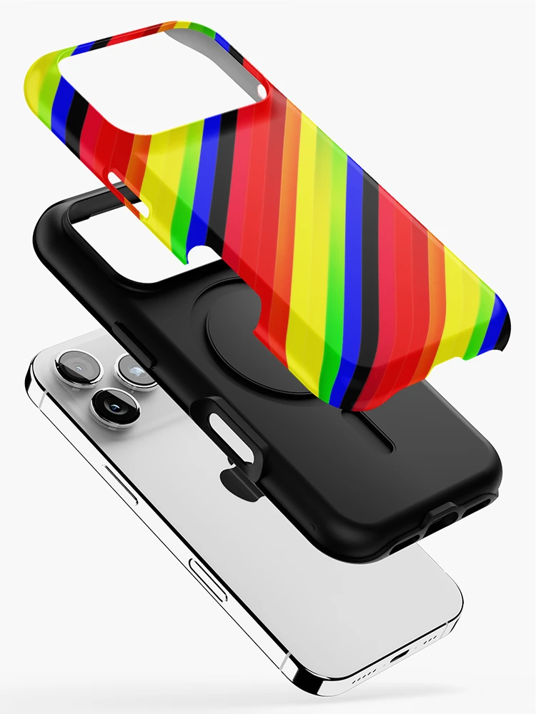 Thumbnail 2 of 4, iPhone Case, Color Combination Pattern, Retro Abstract Multi Color Pattern designed and sold by Mr-true-design.