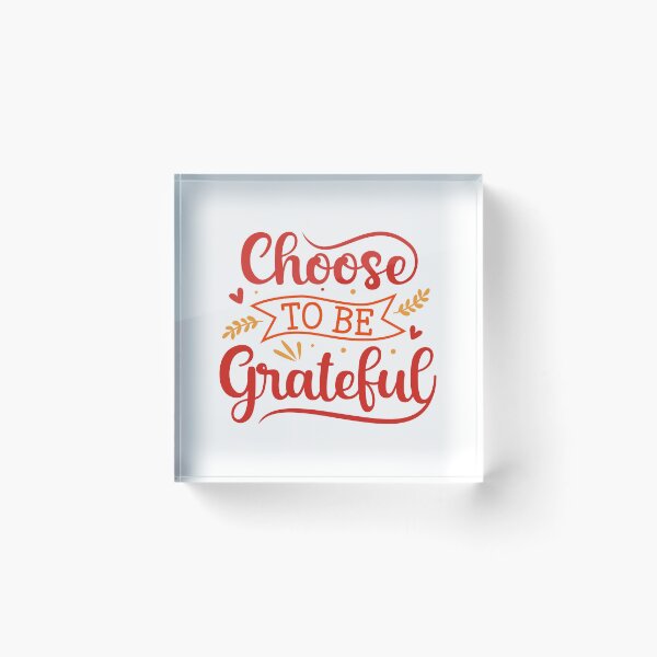Item preview, Choose to be Grateful Inspiration handwritten lettering quote designed and sold by GraphicDream.
