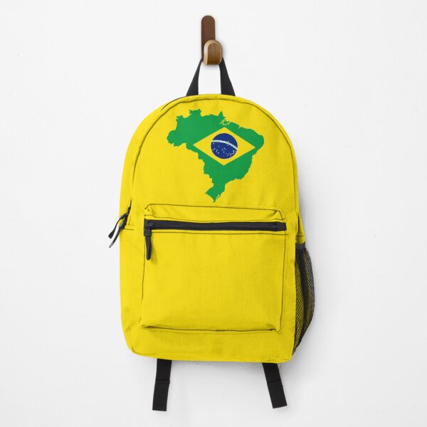 Item preview, Brazil Flag Map designed and sold by MapsClouds.