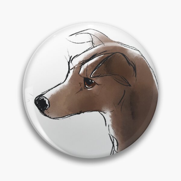 Item preview, Brown dog profile portrait designed and sold by samoirax.