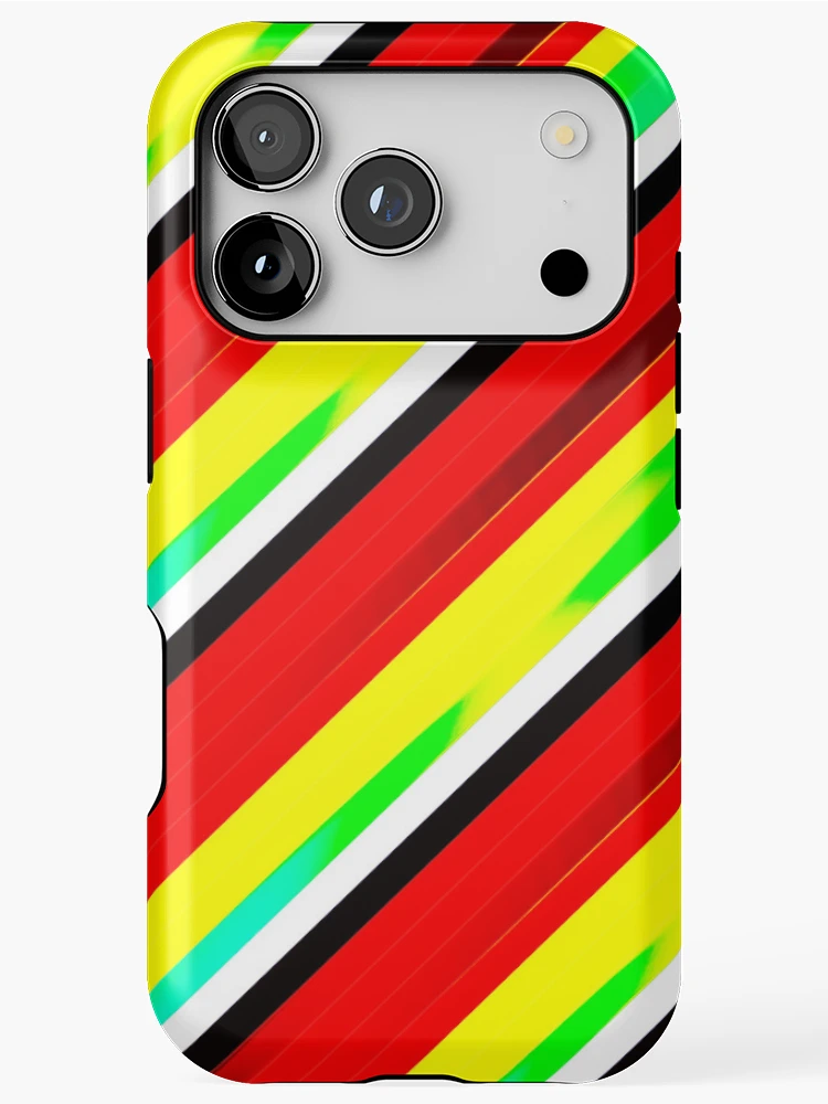 Thumbnail 1 of 4, iPhone Case, Color Combination Pattern, Retro Abstract Multi Color Pattern, designed and sold by Mr-true-design.