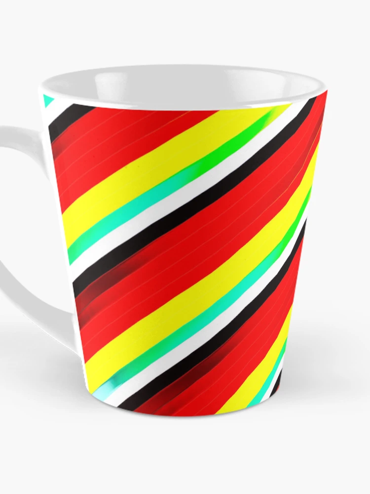 Thumbnail 3 of 4, Coffee Mug, Color Combination Pattern, Retro Abstract Multi Color Pattern, designed and sold by Mr-true-design.